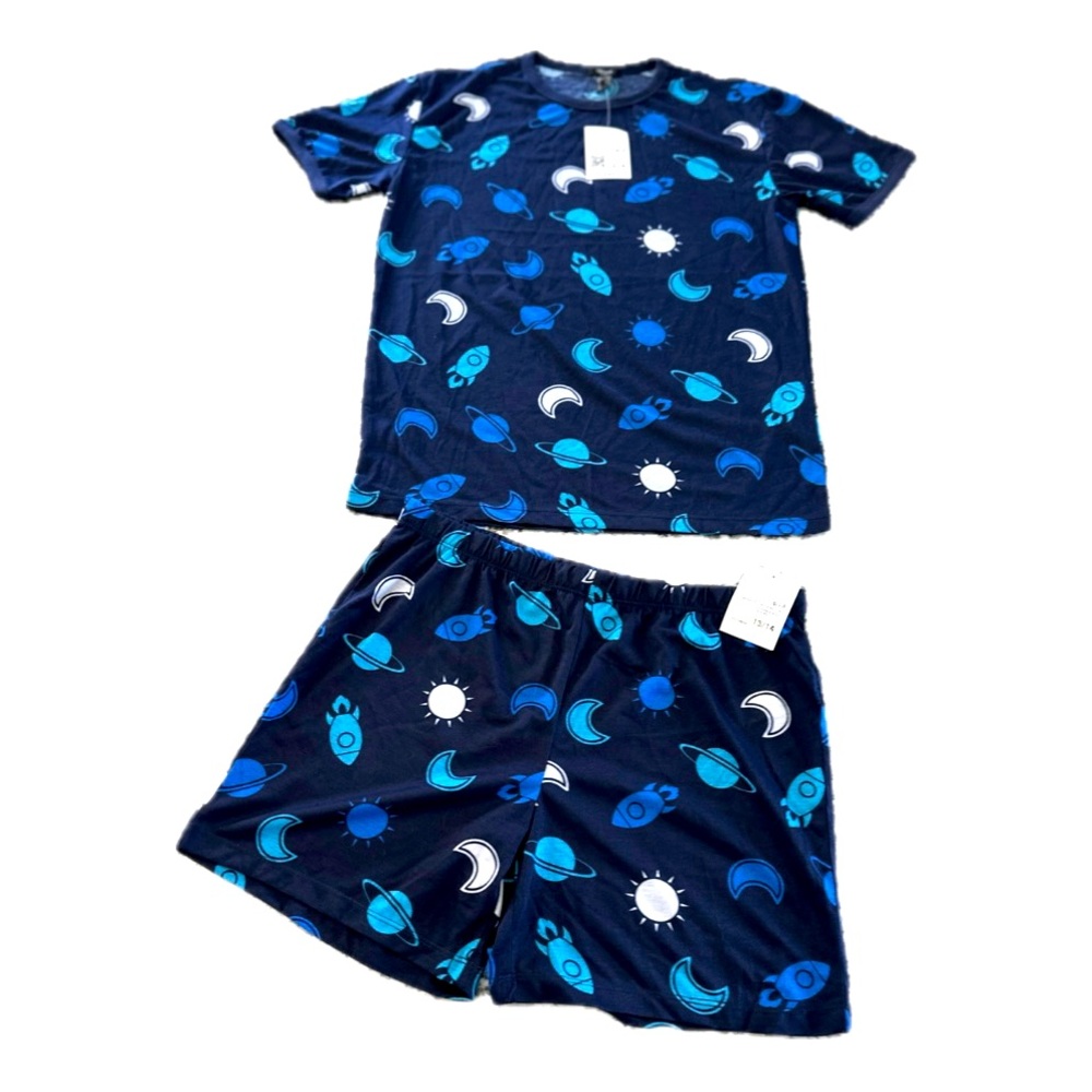 Forever 21 Kids Space-Themed Pajamas - Blue